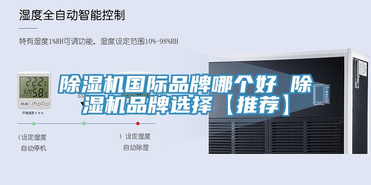 除濕機國際品牌哪個好 除濕機品牌選擇【推薦】